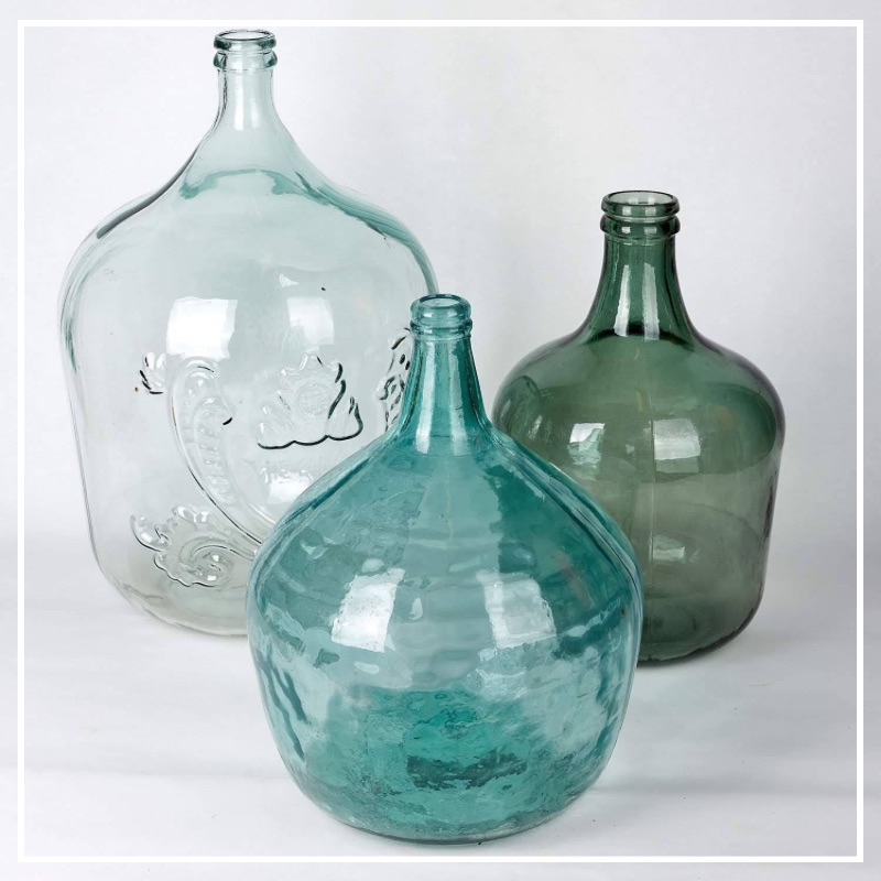 lot de 2 vases en verre